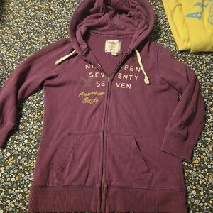 Y2K Vintage American Eagle Outfitters Plum Zip-Up Jacket